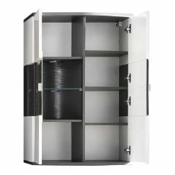 Loftscape Wohnwand Intento II (4-teilig) - Hochglanz Weiß / Anthrazit -Wohnzimmermöbel boutique en ligne 1000288190 210827 12095900107 DETAILS P000000001000288190