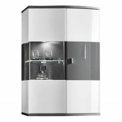 Loftscape Wohnwand Intento III (3-teilig) - Hochglanz Weiß / Anthrazit -Wohnzimmermöbel boutique en ligne 1000288375 210827 16503900009 DETAILS P000000001000288375