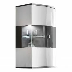 Loftscape Wohnwand Intento III (3-teilig) - Hochglanz Weiß / Anthrazit -Wohnzimmermöbel boutique en ligne 1000288375 210827 16504700020 DETAILS P000000001000288375