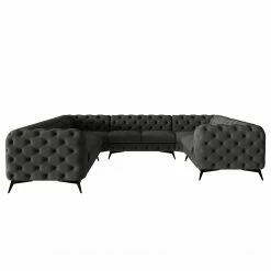 Jack & Alice Wohnlandschaft Laviva I - Samt Ravi: Anthrazit - Ausrichtung rechts 13 Jack & Alice Wohnlandschaft Laviva I - Samt Ravi: Anthrazit - Ausrichtung rechts -Wohnzimmermöbel boutique en ligne 1000288941 220325 030 DETAILS P000000001000288941