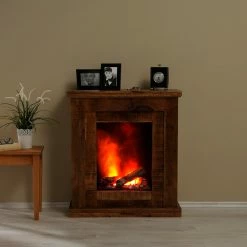 Naturoo Elektrokamin Mumbai - Braun -Wohnzimmermöbel boutique en ligne 1000289240 210908 06202000003 MOOD DETAILS P000000001000289240 mood