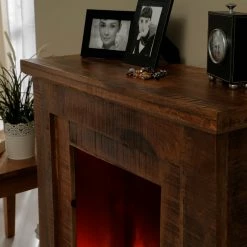 Naturoo Elektrokamin Mumbai - Braun -Wohnzimmermöbel boutique en ligne 1000289240 210908 06202100010 DETAILS P000000001000289240