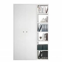 Fredriks Aktenschrank-Kombination Emporio III - Hochglanz Weiß