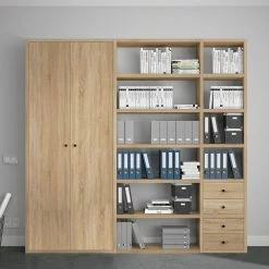 Fredriks Aktenregal-Kombination Emporio III - Eiche Sonoma Dekor -Wohnzimmermöbel boutique en ligne 1000289370 210914 13473300070 MOOD DETAILS P000000001000289370 mood