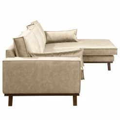 Fredriks Ecksofa Jurga - Samt Tomi: Creme - Longchair davorstehend rechts -Wohnzimmermöbel boutique en ligne 1000291966 210927 13071100840 DETAILS P000000001000291966