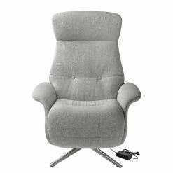 Studio Copenhagen Relaxsessel Anderson III - Webstoff Saia: Hellgrau - Chrom glänzend - Bezogen -Wohnzimmermöbel boutique en ligne 1000294491 211007 122419000043 DETAILS P000000001000294491