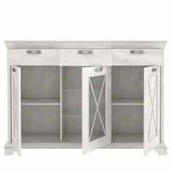 Ridgevalley Highboard Kimbark - Pinie Weiß Dekor -Wohnzimmermöbel boutique en ligne 1000295075 210924 14305000134 DETAILS P000000001000295075