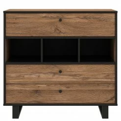 Red Living Kommode Trylith - Eiche Rustikal Dekor / Schwarz -Wohnzimmermöbel boutique en ligne 1000295077 211125 144852000039 DETAILS P000000001000295077