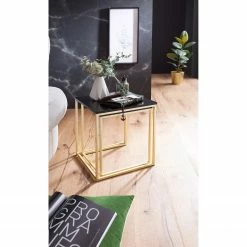 Red Living Beistelltisch Calhan (2er-Set) - Matt Schwarz / Gold -Wohnzimmermöbel boutique en ligne 1000296373 210929 06333000158 MOOD DETAILS P000000001000296373 mood