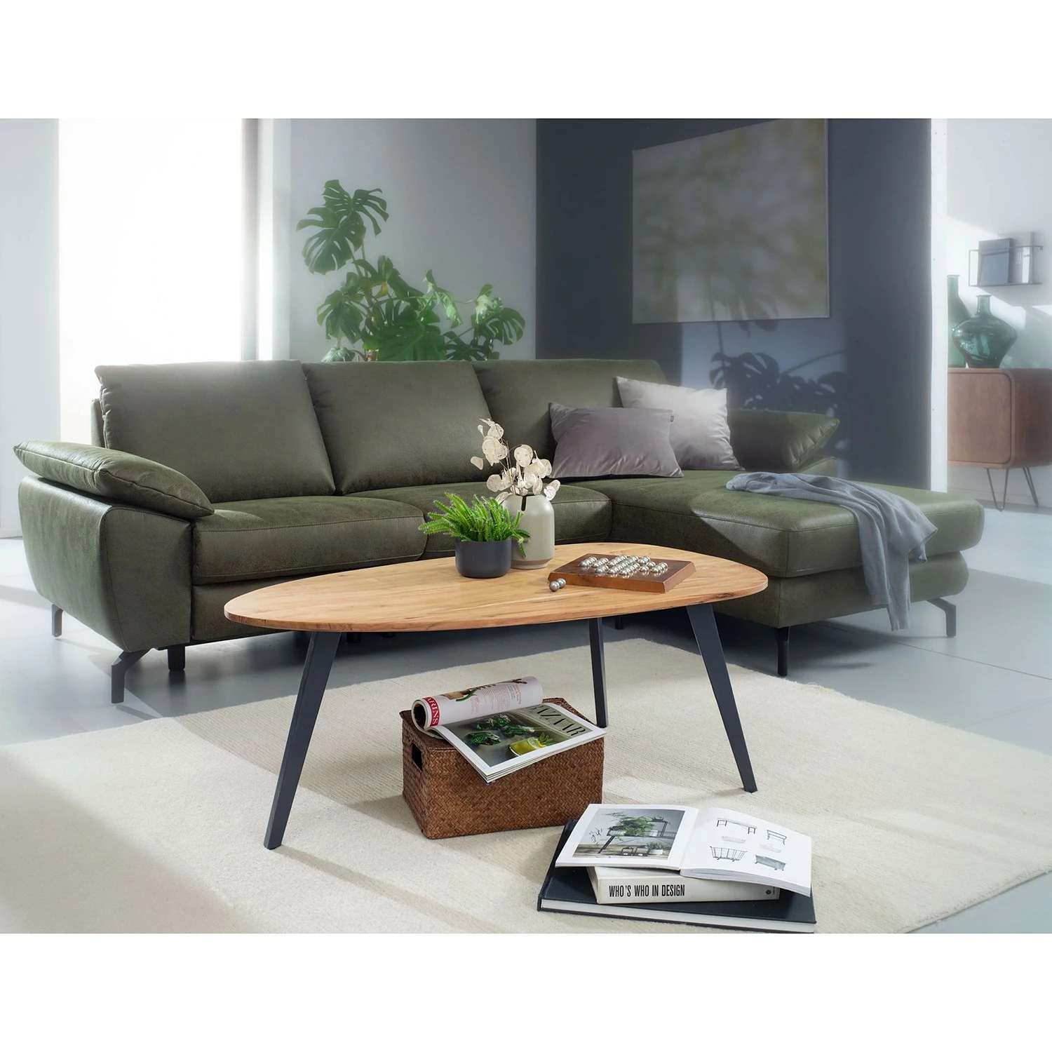 Red Living Couchtisch Terrazzo - Akazie massiv / Metall - Akazie / Schwarz 2 Red Living Couchtisch Terrazzo - Akazie massiv / Metall - Akazie / Schwarz – Bild 2