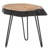 Red Living Beistelltisch Artemis - Akazie massiv / Metall - Akazie / Schwarz