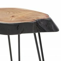 Red Living Beistelltisch Artemis - Akazie massiv / Metall - Akazie / Schwarz -Wohnzimmermöbel boutique en ligne 1000296396 210929 06333200367 DETAILS P000000001000296396