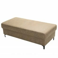 Fredriks Polsterhocker Landaff - Microfaser Torne: Hellbraun