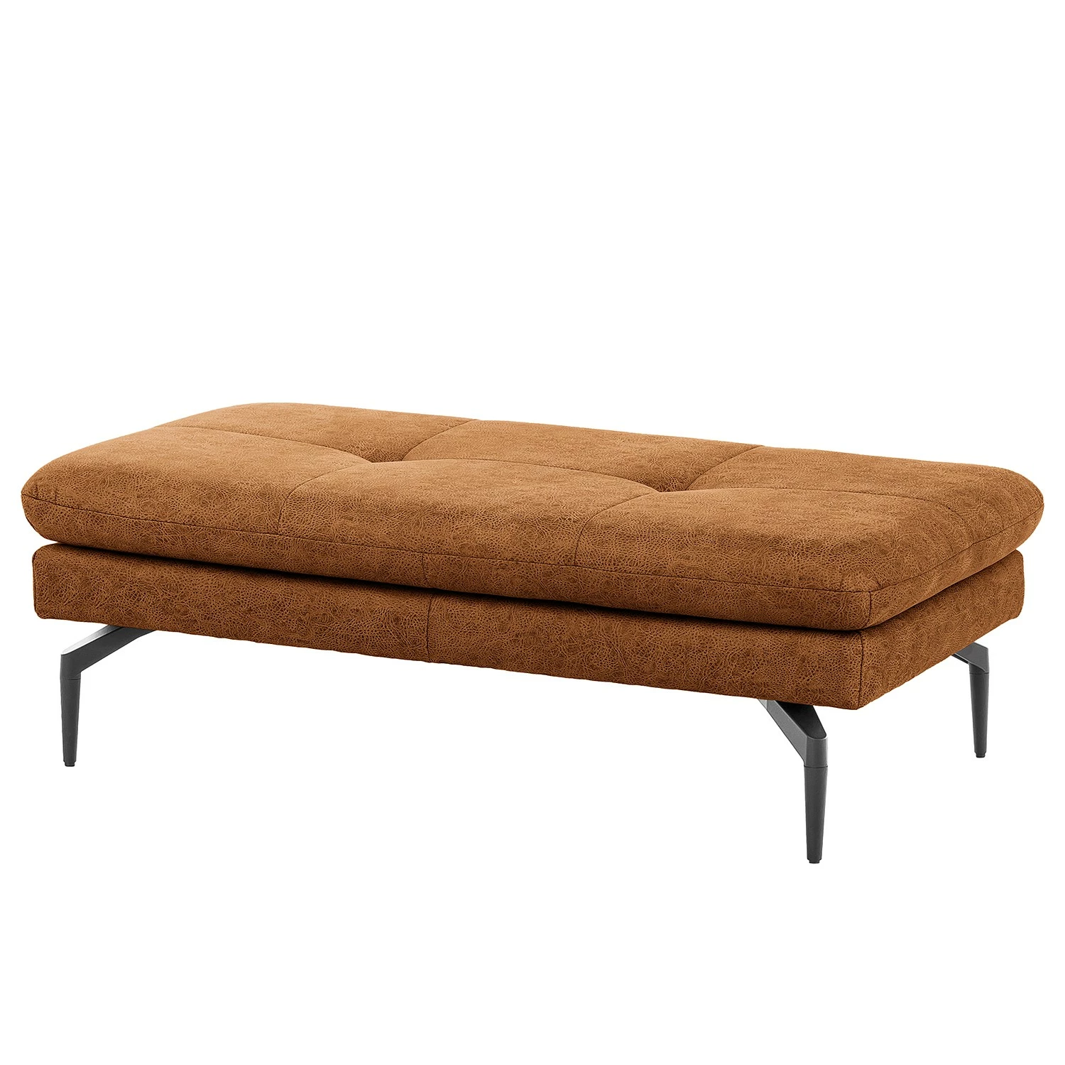 Loftscape Ecksofa Bosley - Antiklederlook - Microfaser Priya: Cognac - Longchair davorstehend rechts - Mit Hocker 6 Loftscape Ecksofa Bosley - Antiklederlook - Microfaser Priya: Cognac - Longchair davorstehend rechts - Mit Hocker – Bild 6