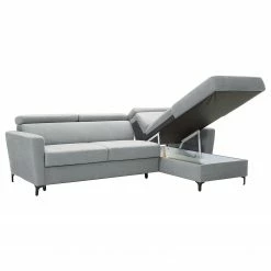 Fredriks Ecksofa Landaff I - Webstoff Sioma: Hellgrau - Longchair davorstehend rechts - Mit Schlaffunktion - Ohne Hocker 9 Fredriks Ecksofa Landaff I - Webstoff Sioma: Hellgrau - Longchair davorstehend rechts - Mit Schlaffunktion - Ohne Hocker -Wohnzimmermöbel boutique en ligne 1000296839 211018 10244801721 DETAILS P000000001000296839