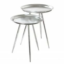 Loftscape Beistelltisch Hatta I - Metall - Silber