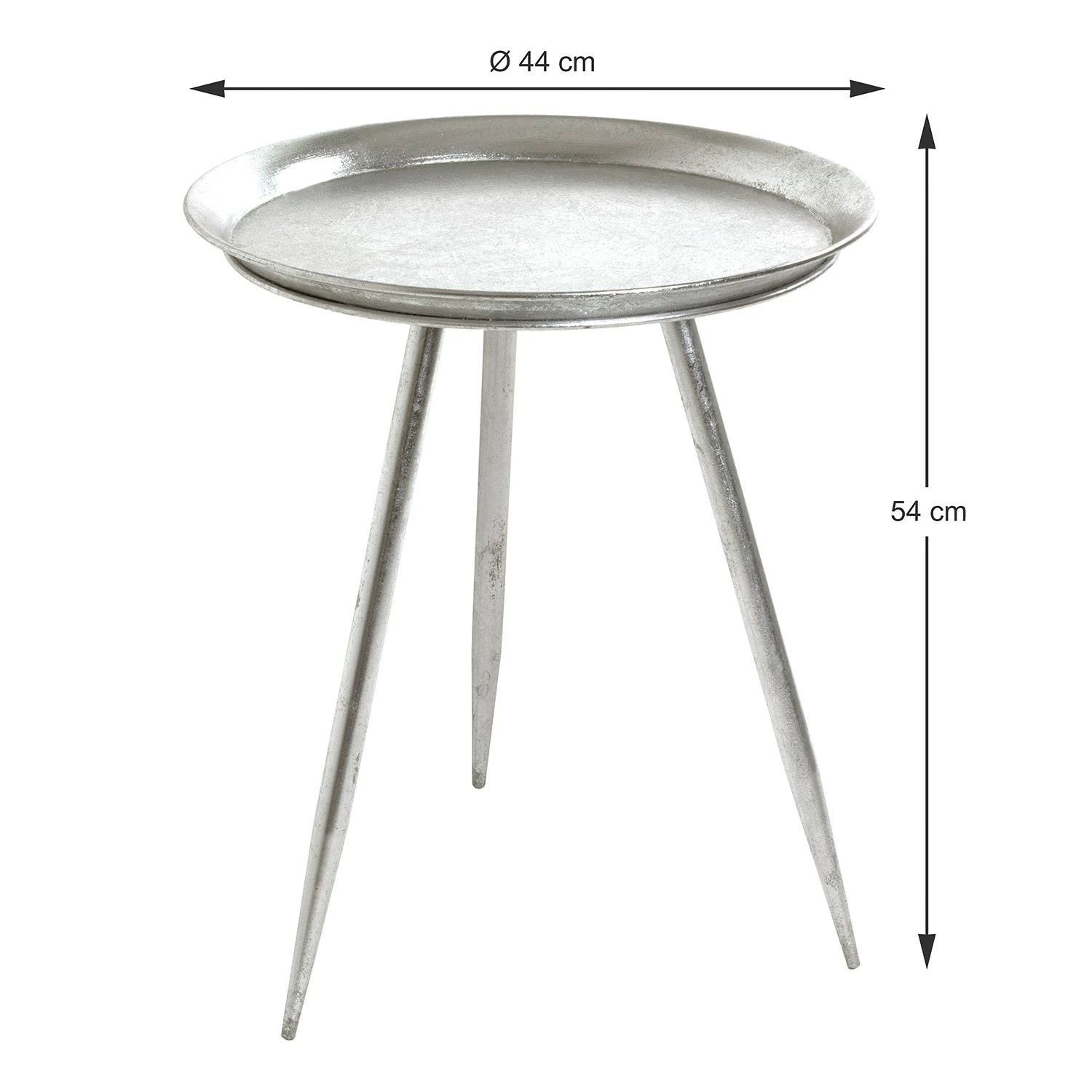 Loftscape Beistelltisch Hatta I - Metall - Silber 5 Loftscape Beistelltisch Hatta I - Metall - Silber – Bild 5