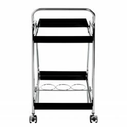 Loftscape Servierwagen Altamura - Glas / Metall - Schwarz / Chrom 12 Loftscape Servierwagen Altamura - Glas / Metall - Schwarz / Chrom -Wohnzimmermöbel boutique en ligne 1000297665 211005 075754000100 DETAILS P000000001000297665