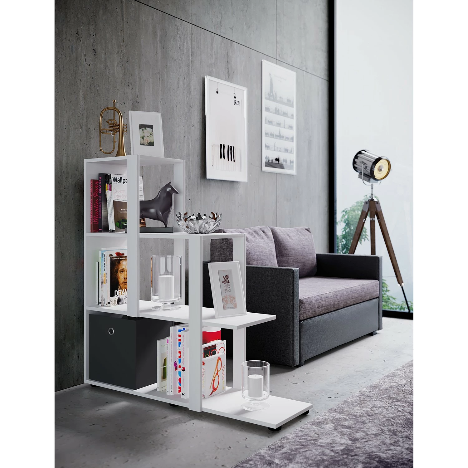 VCM Regal Slando - Weiß 2 VCM Regal Slando - Weiß – Bild 2