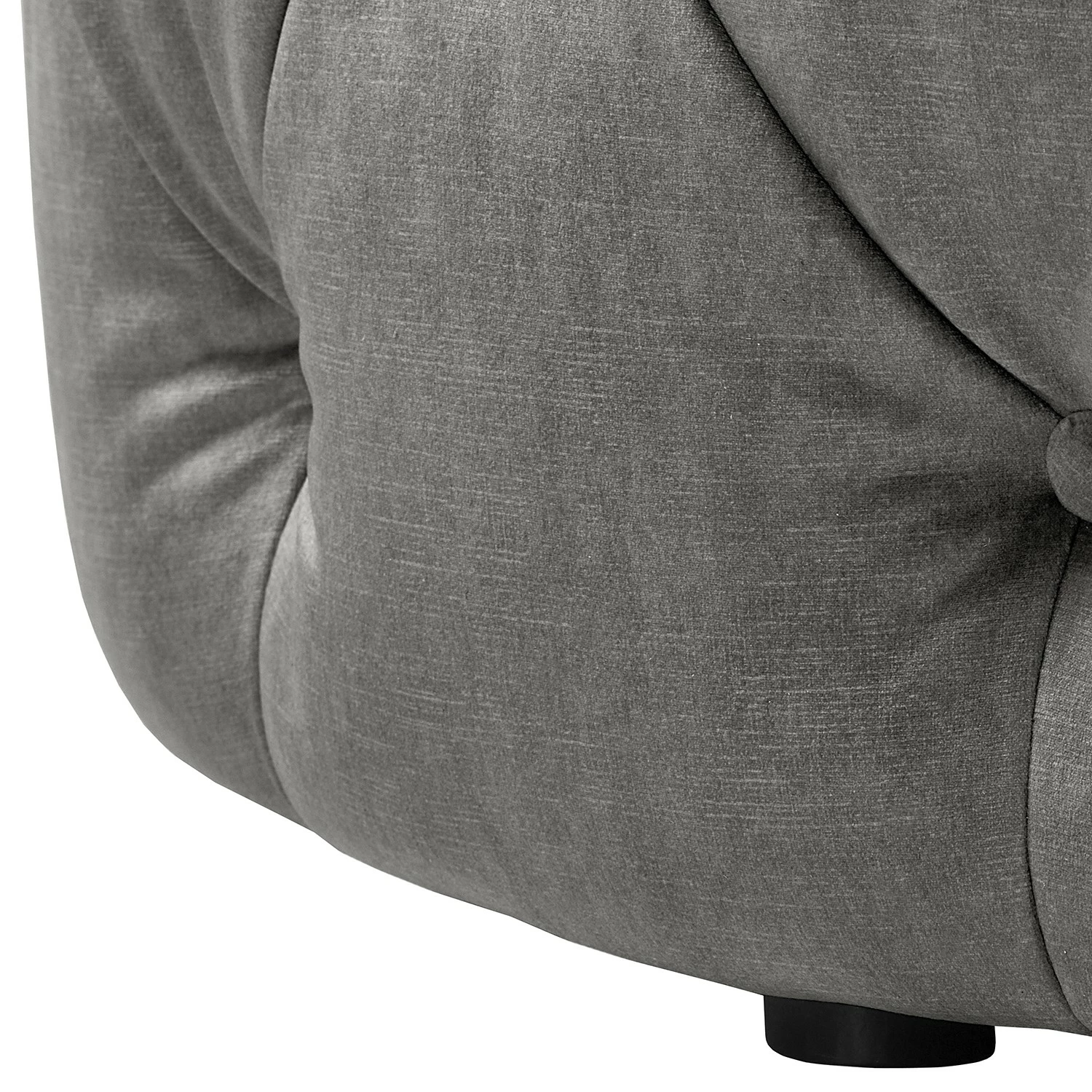 Red Living Polsterhocker Grotta - Samt Tomi: Grau 7 Red Living Polsterhocker Grotta - Samt Tomi: Grau – Bild 7