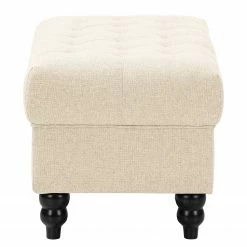 Red Living Polsterhocker Lovis - Webstoff Jazy: Creme -Wohnzimmermöbel boutique en ligne 1000298911 211214 18022301215 DETAILS P000000001000298911