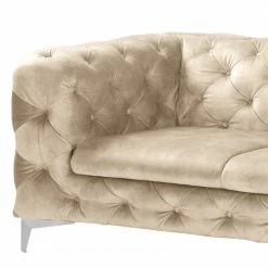 Red Living Sofa Merlin (3-Sitzer) - Samt Tomi: Creme -Wohnzimmermöbel boutique en ligne 1000298922 211214 18022801322 DETAILS P000000001000298922