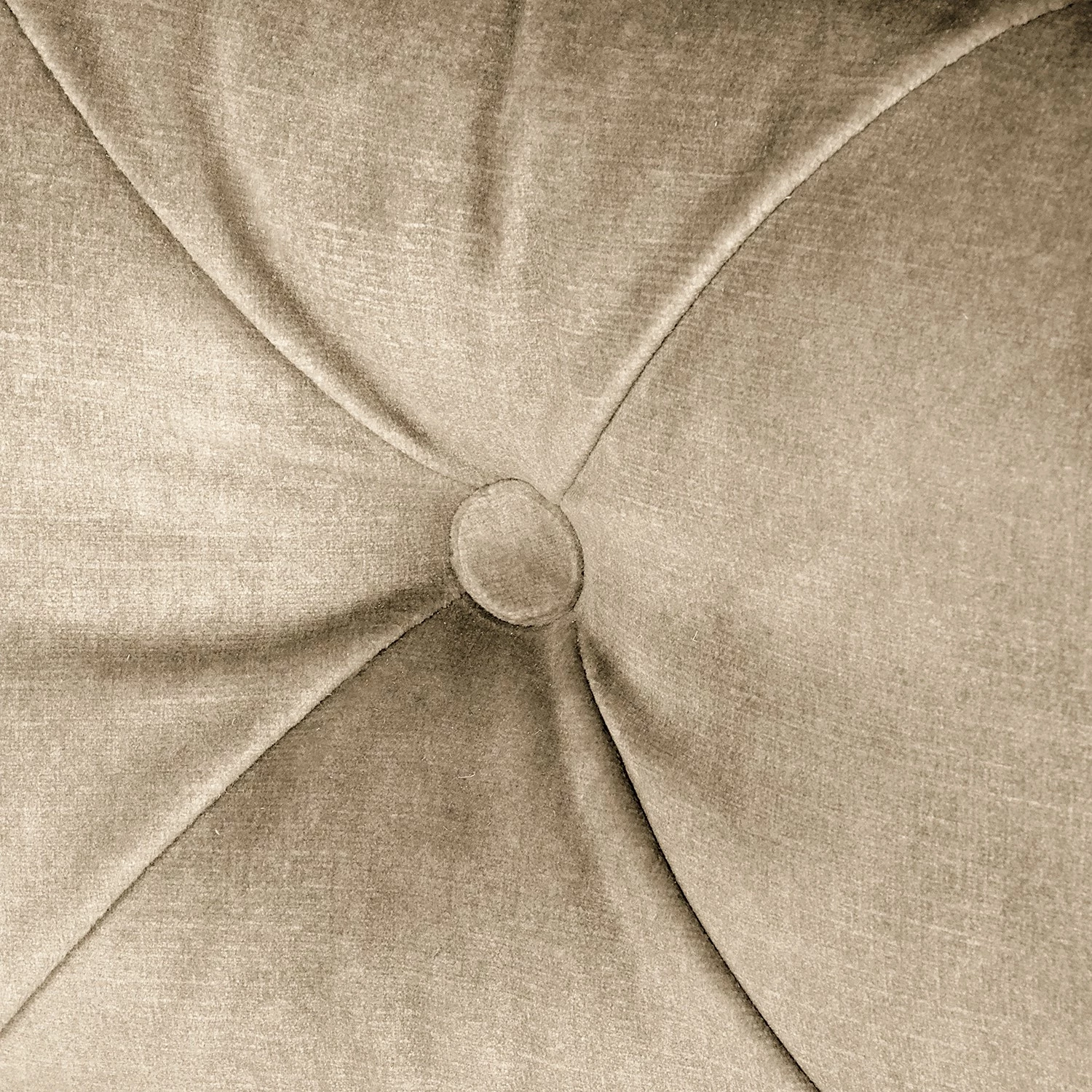 Red Living Polsterhocker Merlin - Samt Tomi: Creme 4 Red Living Polsterhocker Merlin - Samt Tomi: Creme – Bild 4