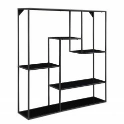 Red Living Wandregal Vapi I - Metall - Schwarz