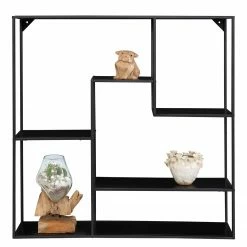 Red Living Wandregal Vapi I - Metall - Schwarz -Wohnzimmermöbel boutique en ligne 1000299437 211012 13474400074 DETAILS P000000001000299437