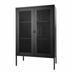 Red Living Kommode Moosh - Metall - Schwarz