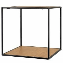 Red Living Wandregal Vapi II - Schwarz / Eiche Dekor