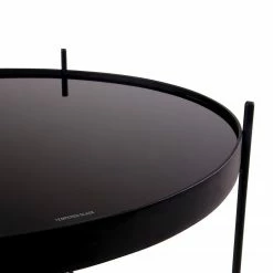 Red Living Beistelltisch Vehas - Glas / Metall - Schwarz -Wohnzimmermöbel boutique en ligne 1000299452 211012 13474600133 DETAILS P000000001000299452