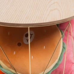 FLHF Beistelltisch Armina I - Akazie Dekor / Gold -Wohnzimmermöbel boutique en ligne 1000299477 211012 15341100083 DETAILS P000000001000299477