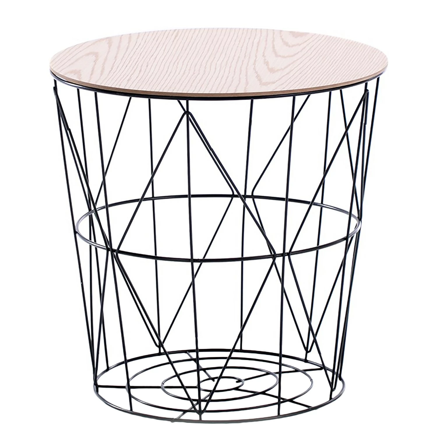 FLHF Beistelltisch Mia - Akazie Dekor / Schwarz 1 FLHF Beistelltisch Mia - Akazie Dekor / Schwarz