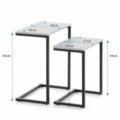 FLHF Beistelltisch Alt (2er-Set) - Walnuss Dekor 15 FLHF Beistelltisch Alt (2er-Set) - Walnuss Dekor -Wohnzimmermöbel boutique en ligne 1000299484 211012 153411000583 SKETCH DETAILS P000000001000299484 sketch