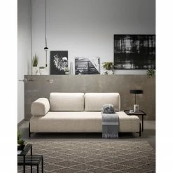 Loftscape Sofa Matt (3-Sitzer) - Flachgewebe Badra: Beige - Tablett -Wohnzimmermöbel boutique en ligne 1000300371 211229 15022300243 MOOD DETAILS P000000001000300371 mood