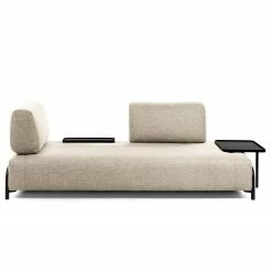 Loftscape Sofa Matt (3-Sitzer) - Flachgewebe Badra: Beige - Tablett -Wohnzimmermöbel boutique en ligne 1000300371 211229 15022300256 DETAILS P000000001000300371