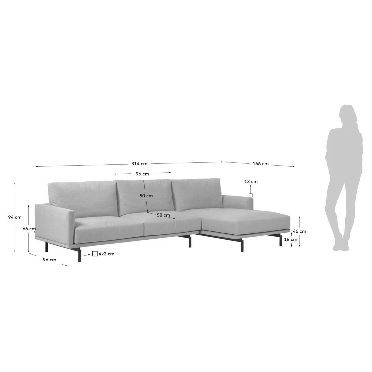 Loftscape Ecksofa Norfolk - Chenille Gratia: Beige - Longchair davorstehend rechts 13 Loftscape Ecksofa Norfolk - Chenille Gratia: Beige - Longchair davorstehend rechts – Bild 13
