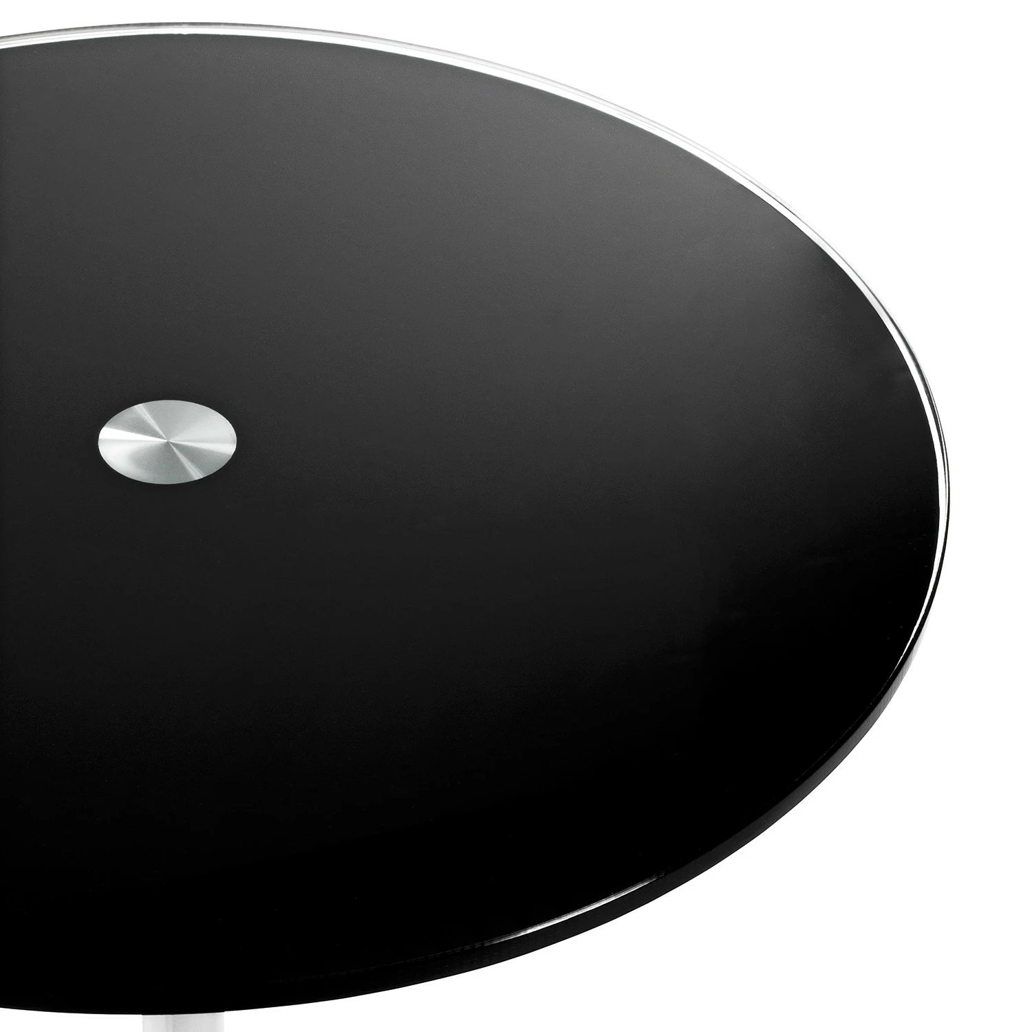 Loftscape Beistelltisch Suan - Glas / Metall - Schwarz / Chrom 2 Loftscape Beistelltisch Suan - Glas / Metall - Schwarz / Chrom – Bild 2