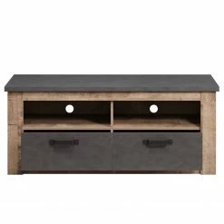 Trendteam TV-Lowboard Georgia - Dunkelgrau / Eiche Rustikal Dekor -Wohnzimmermöbel boutique en ligne 1000300847 211015 12542000057 DETAILS P000000001000300847