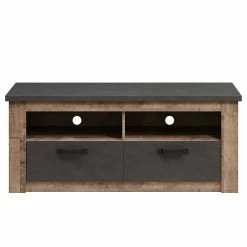 Trendteam TV-Lowboard Georgia - Dunkelgrau / Eiche Rustikal Dekor -Wohnzimmermöbel boutique en ligne 1000300847 211015 12542100068 DETAILS P000000001000300847