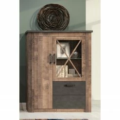 Trendteam Highboard Georgia - Dunkelgrau / Eiche Rustikal Dekor 9 Trendteam Highboard Georgia - Dunkelgrau / Eiche Rustikal Dekor -Wohnzimmermöbel boutique en ligne 1000300848 211015 12542200055 MOOD DETAILS P000000001000300848 mood