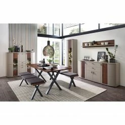 Loftscape Sideboard Saida - Kaschmir / Nussbaum Dekor -Wohnzimmermöbel boutique en ligne 1000300942 211020 13343500039 MOOD DETAILS P000000001000300942 mood