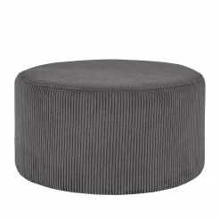 Loftscape Polsterhocker Goes - Samt - Dunkelgrau