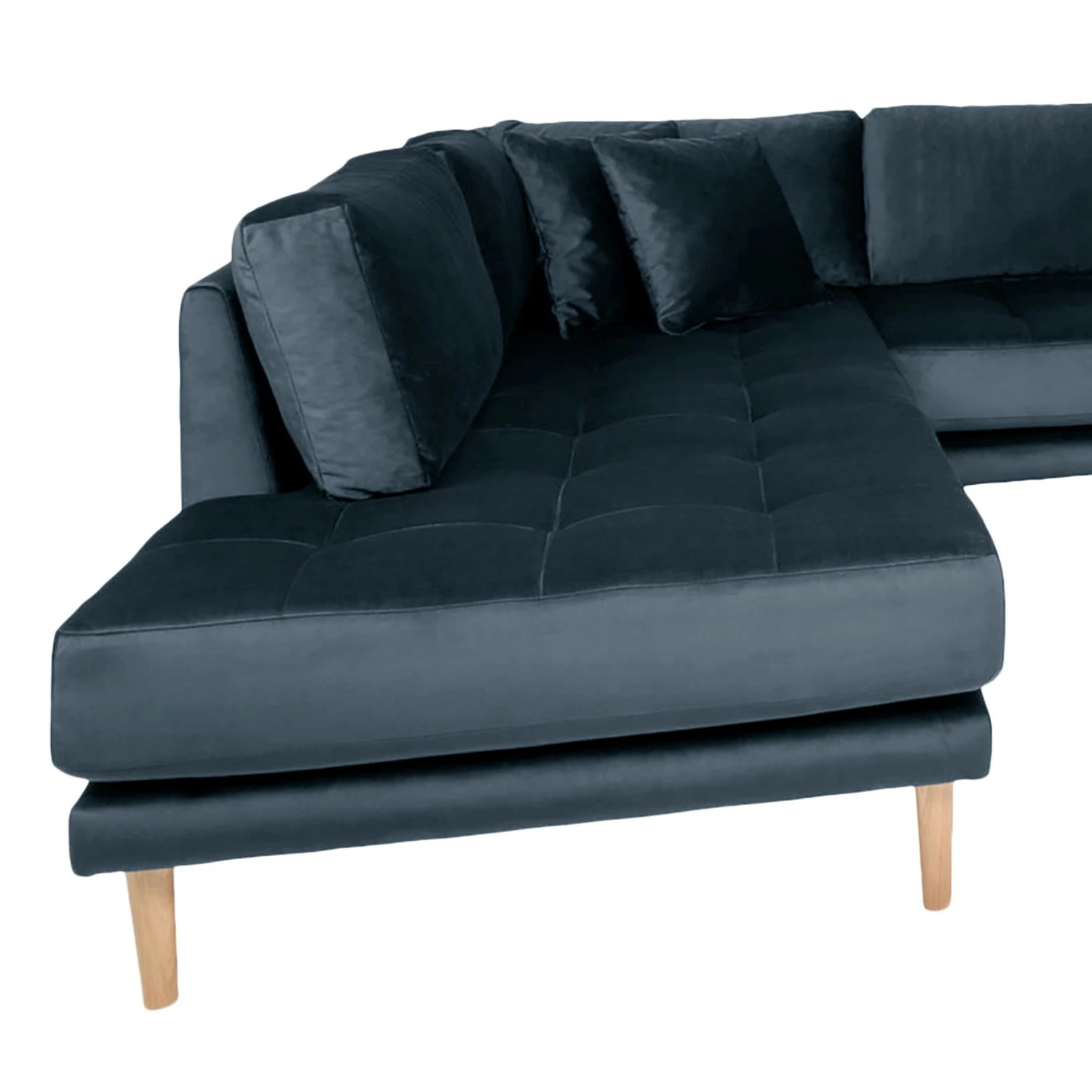 Loftscape Wohnlandschaft Cordova - Samt - Dunkelblau 6 Loftscape Wohnlandschaft Cordova - Samt - Dunkelblau – Bild 6