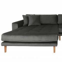 Loftscape Ecksofa Cordova I - Samt - Dunkelgrau - Ecke davorstehend links -Wohnzimmermöbel boutique en ligne 1000304011 211126 10465100329 DETAILS P000000001000304011