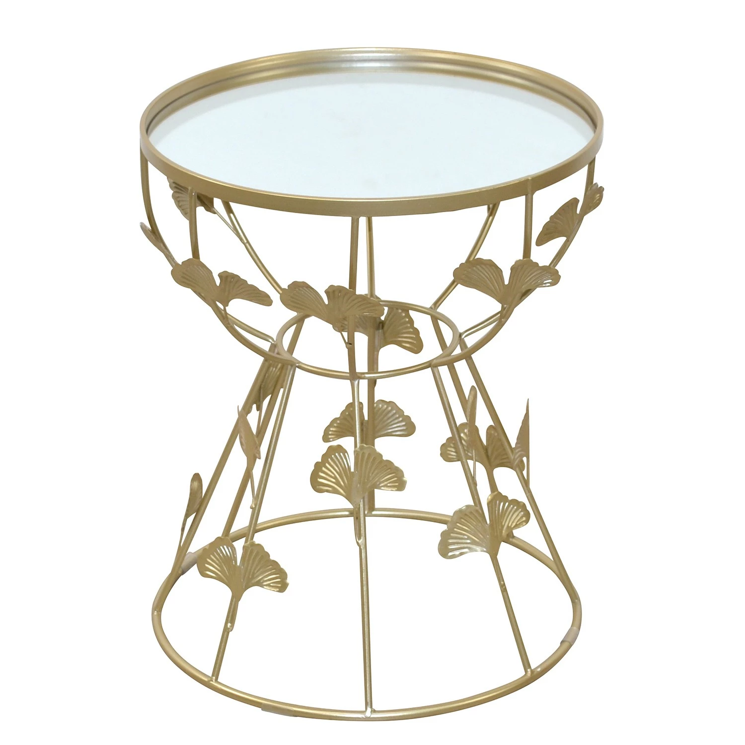 Loftscape Beistelltisch Fowey - Glas / Metall - Gold 1 Loftscape Beistelltisch Fowey - Glas / Metall - Gold