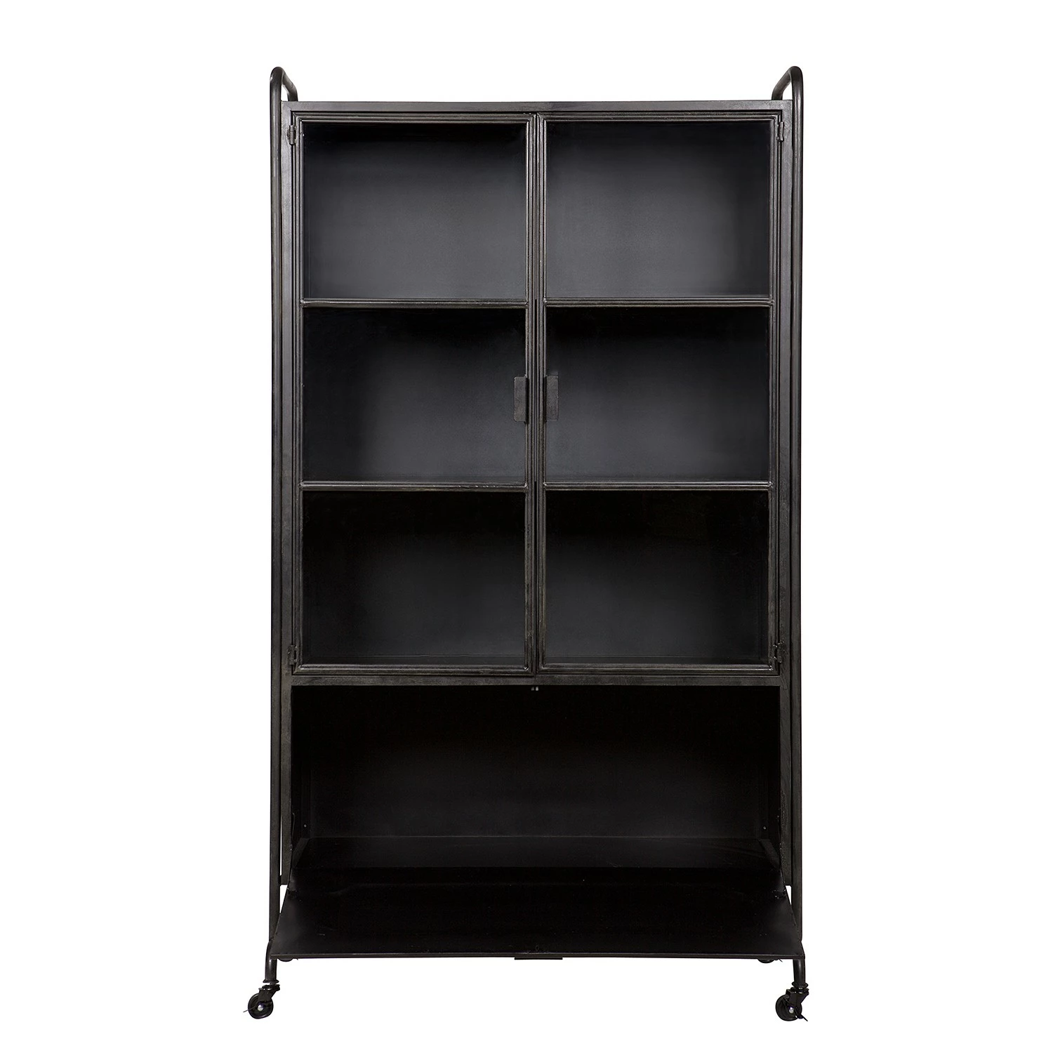 Red Living Vitrinenschrank Leska - Metall - Vintage Schwarz 6 Red Living Vitrinenschrank Leska - Metall - Vintage Schwarz – Bild 6