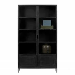 Red Living Vitrinenschrank Malita - Metall - Schwarz -Wohnzimmermöbel boutique en ligne 1000304155 211029 12341200070 DETAILS P000000001000304155