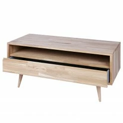 Naturoo TV-Lowboard Kabane - Eiche massiv - Eiche Hell - Breite: 100 cm -Wohnzimmermöbel boutique en ligne 1000304163 211029 123413000121 DETAILS P000000001000304163